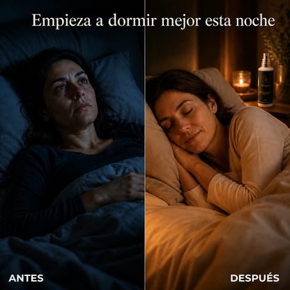 Fórmula natural de doble activación para dormir sin interrupciones