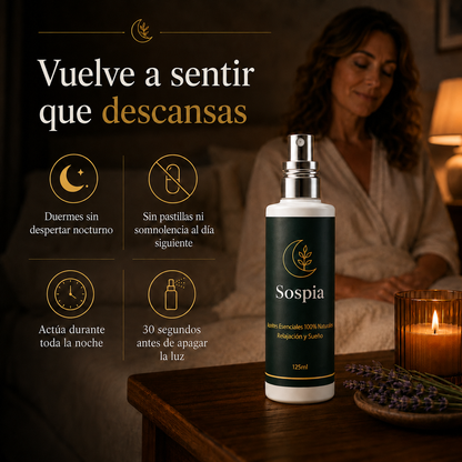 Fórmula natural de doble activación para dormir sin interrupciones